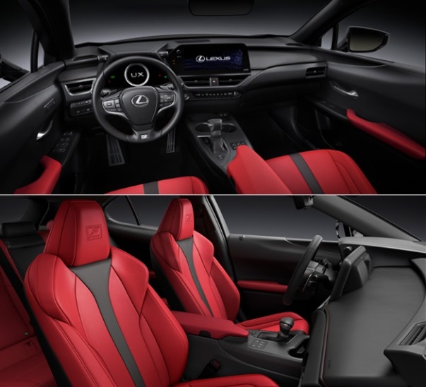 Interior Kabin Lexus UX Hybrid 2022 - Merah