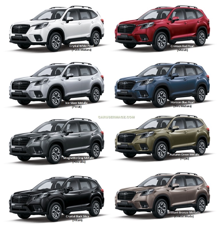 Pilihan Warna Subaru Forester 2022 Indonesia