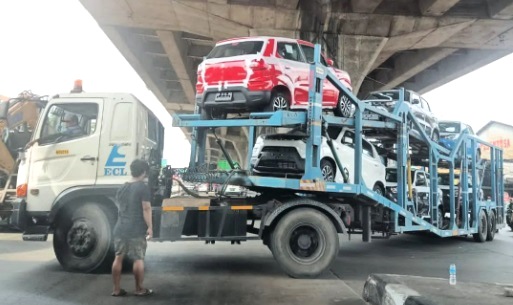 Foto Suzuki S-Presso saat Diangkut