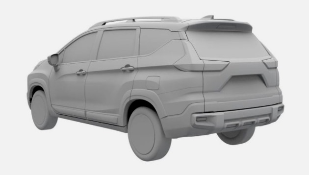 Paten Desain Mitsubishi Xpander Cross Facelift - Rear