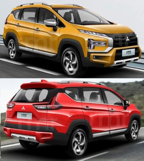 Render Mitsubishi Xpander Cross Facelift 2022