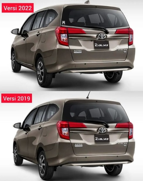 Beda Calya 2022 vs 2019-2021 - Belakang
