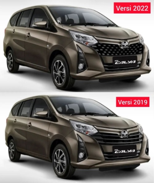 Beda Calya 2022 vs 2019-2021 - Tampak Depan