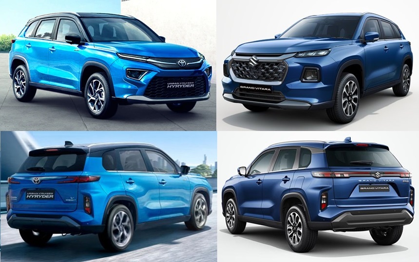 Beda Suzuki Grand Vitara vs Toyota Hyryder