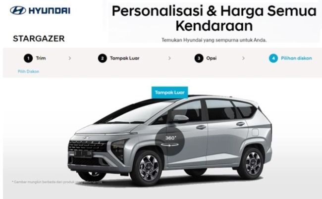 Personalisasi Hyundai Stargazer sesuai Keinginan konsumen