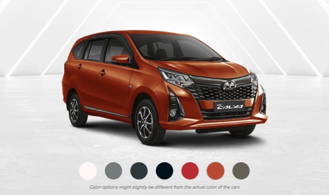 Pilihan Warna Calya 2022 Facelift