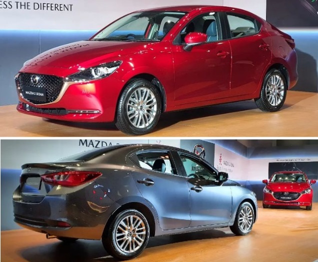 Sedan Mazda 2 Tampak Depan Belakang