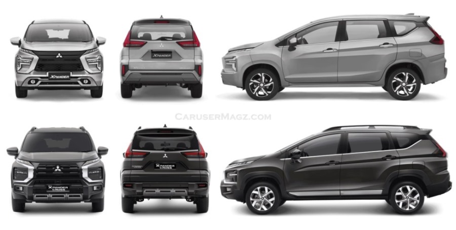 Beda Eksterior Xpander Cross vs Xpander MPV 2022