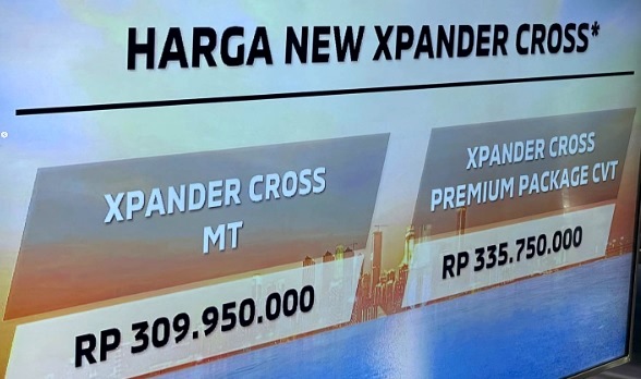 Harga Xpander Cross Facelift 2022 - Agustus