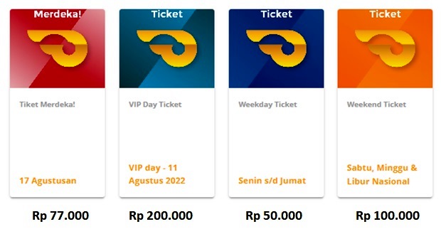 Jenis dan Harga Tiket GIIAS 2022