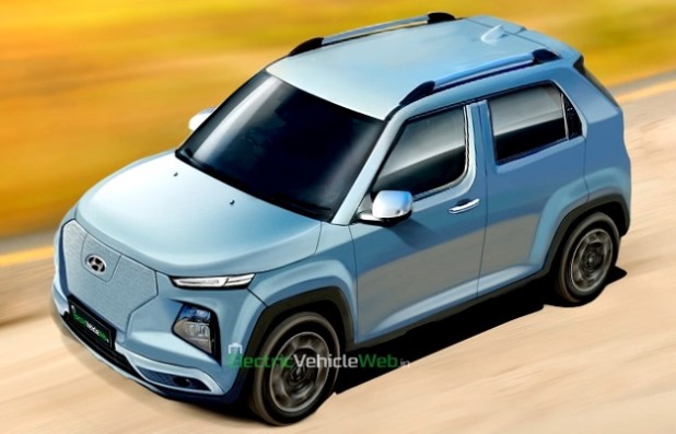 Render EV Mungil Hyundai - EVWeb-in