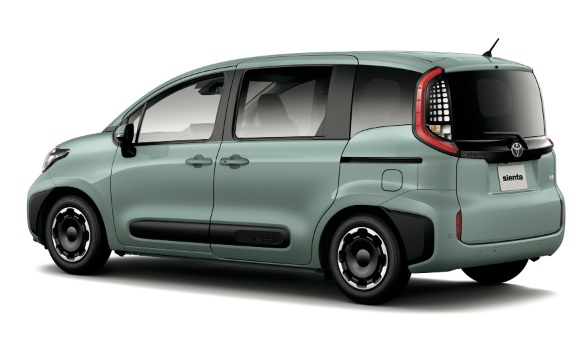 Toyota Sienta Generasi baru - samping belakang