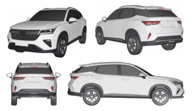 Gambar Paten Desain Wuling XingChi