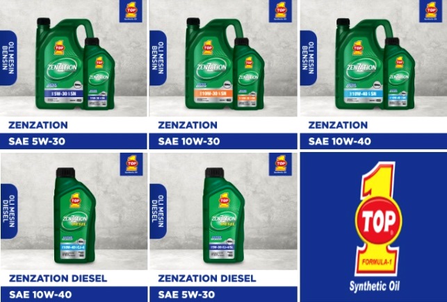 Oli Sintetik TOP1 Zenzation - tarikan mesin jadi enteng