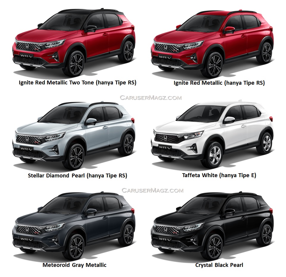 Pilihan Warna Honda WR-V 2022
