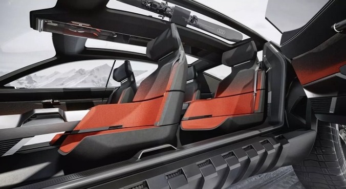 Kabin mobil konsep EV Audi