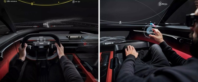 Pengaturan digital melayang di mobil konsep Audi