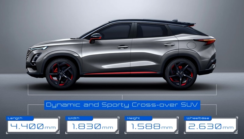 Eksterior Omoda 5 Tampak Samping