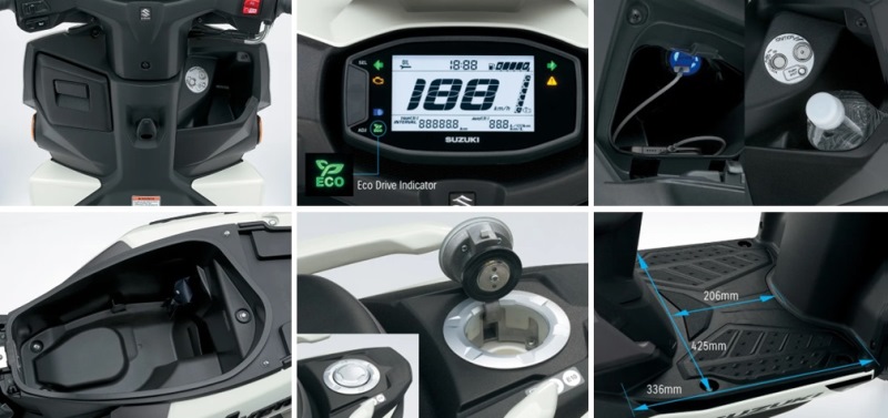 Kepraktisan dan fitur Suzuki Avenis 125