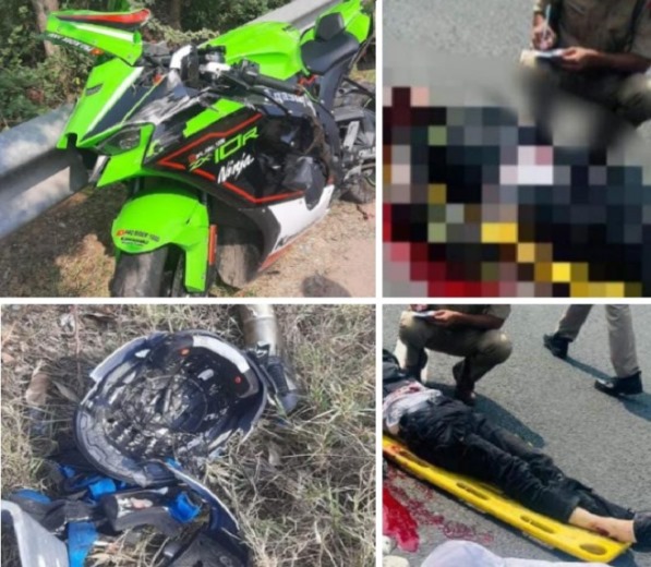 Motor dan Helm Youtuber Motor yang tewas karena aksi kebut-kebutan