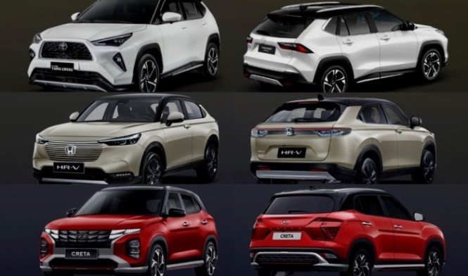 Perbandingan Yaris Cross vs HR-V vs Creta vs Alvez vs Grand Vitara vs Seltos vs Omoda5 vs CX-3