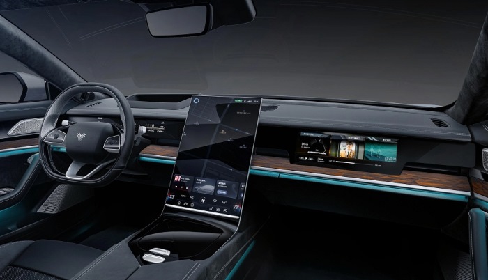 Interior Sedan Listrik China - Neta S