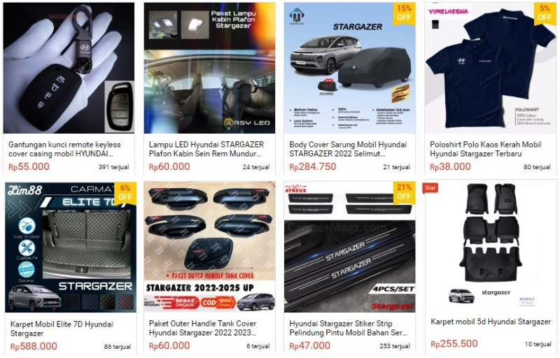 Aksesoris mobil di Shopee