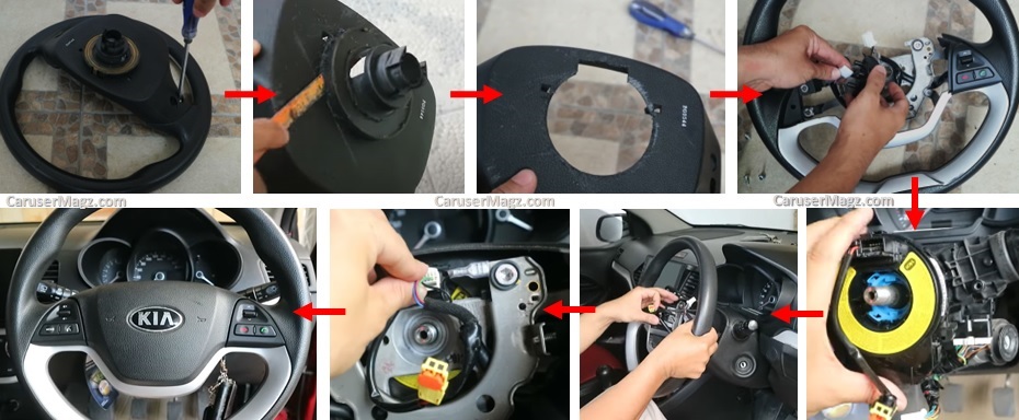 Memasang Tombol Setir Kia All New Picanto
