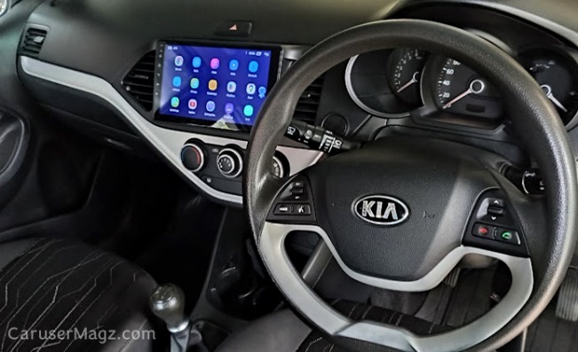 Pasang Head Unit Android dan Tombol Setir Kia All New Picanto