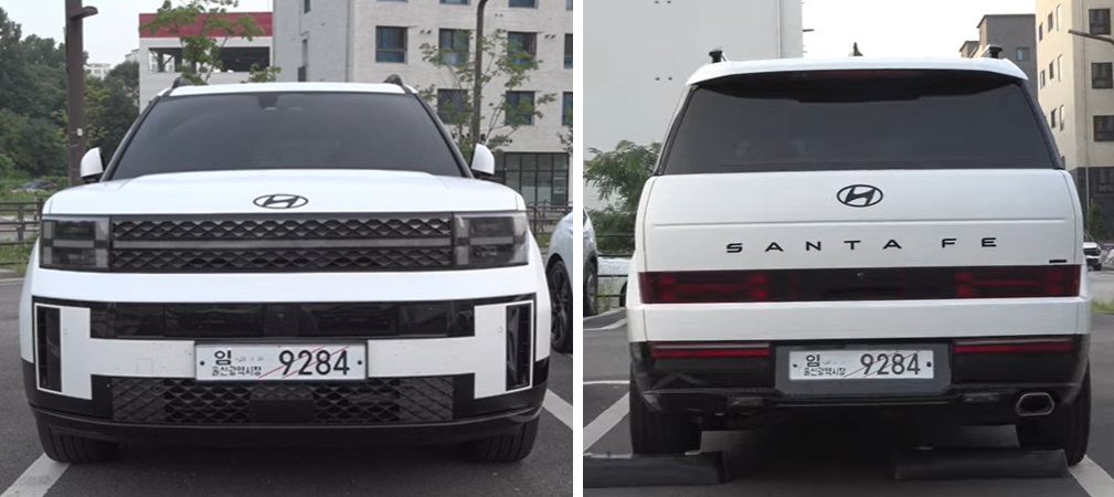 Hyundai Santa Fe 2024 - tampak depan belakang