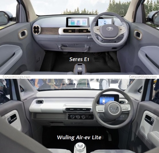 Wuling Air ev Lite vs Seres E1 - Interior