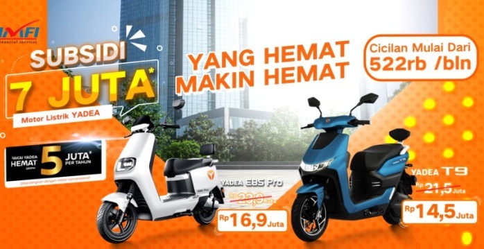 Motor Listrik Murah Yadea dari Indomobil group